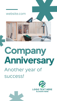 Minimalist Company Anniversary Facebook Story