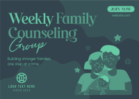 Weekly Family Counseling Postcard