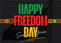 Freedom For South Africa Postcard Image Preview