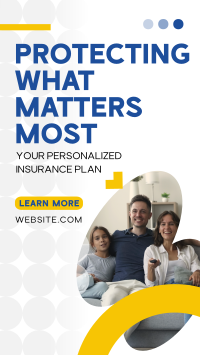 Minimalist Insurance Protection Facebook Story