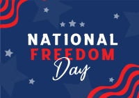 Celebrating Freedom Postcard Design