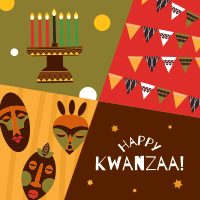 Abstract Kwanzaa Instagram Post