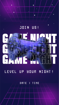 Futuristic Game Night Instagram Reel Design