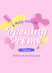 Nail Salon Promotion Poster