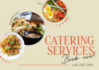 Food Catering Events Postcard