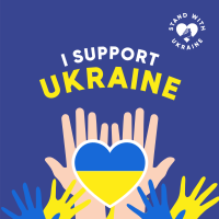 I Support Ukraine Instagram Post