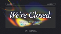 Business Closing Hours Facebook Event Cover