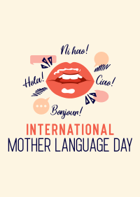 Language Day Greeting Poster