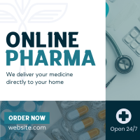 Online Pharma Business Medical Linkedin Post Design