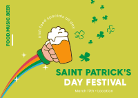 Saint Patrick's Fest Postcard Design