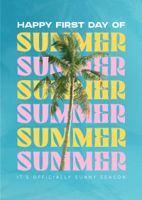 Summer Palm Tree Flyer