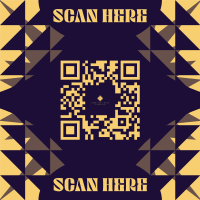 Abstract Geometric  QR Code