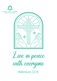 Peace Bible Verse Poster