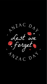 Anzac Day Emblem Instagram Story