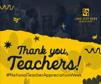 Teacher Week Greeting Facebook Post