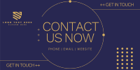 Modern Contact Us Twitter Post Design