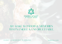 Wedding Planner Bouquet Postcard