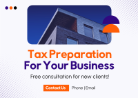 Tax Preparation Postcard example 4