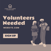 Volunteer Today Instagram Post Design