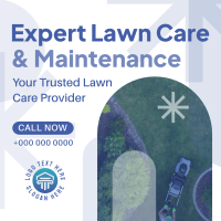 Expert Lawn Maintenance Linkedin Post Design