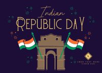 Indian Republic Day Postcard example 3