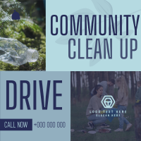 Community Clean Up Drive Instagram Post