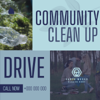 Community Clean Up Drive Instagram Post Image Preview