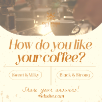 Coffee Customer Engagement Instagram Post