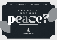Contemporary United Nations Peacekeepers Postcard