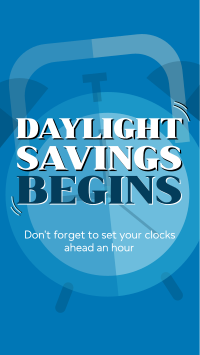 Playful Daylight Savings Instagram Reel Image Preview