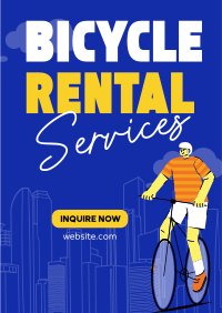 Modern Bicycle Rental Services Flyer