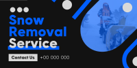 Minimal Snow Removal Twitter Post Design