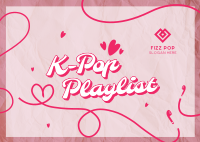 K-Pop Playlist Postcard Image Preview