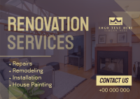 Pro Renovation Service Postcard