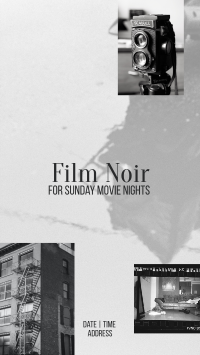 Film Noir Movie Night Instagram Story