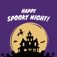 Spooky Night Instagram Post