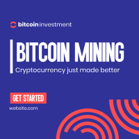 Start Bitcoin Mining Linkedin Post Design