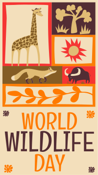 Paper Cutout World Wildlife Day Video