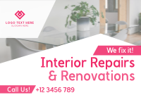 Home Interior Repair Maintenance Postcard