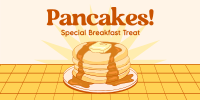 Retro Pancake Breakfast Twitter Post