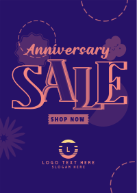 Hippie Anniversary Sale Poster