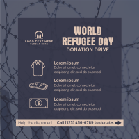 World Refugee Day Donation Drive Instagram Post Design