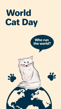 World Cat Day Sketch Instagram Story