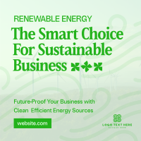 Green Energy Business Instagram Post Design