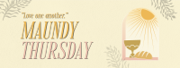 Holy Thursday Bread & Wine Facebook Cover