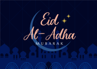 Eid ul-Adha Mubarak Postcard Image Preview