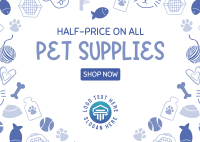 Pet Store Now Open Postcard