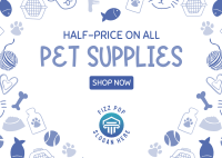 Pet Store Now Open Postcard Image Preview