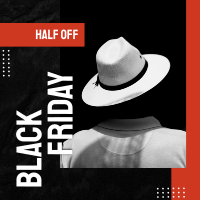 Classy Black Friday Hat Instagram Post Design