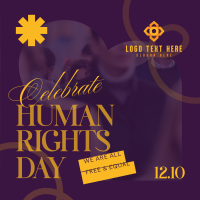 Celebrating Human Rights Instagram Post